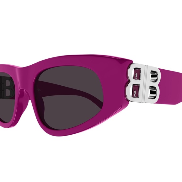 NEW BALENCIAGA WOMEN PINK BB0095S 017 SUNGLASSES - Picture 5 of 7